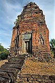 Bakong temple - ancillary tower around the base of the main pyramid.